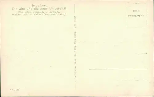 Ansichtskarte Heidelberg Strassen Partie mit Verkehr a.d. Universität 1940