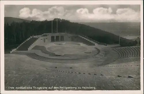 Ansichtskarte Heidelberg Thingstätte Nordbaden auf dem Heiligenberg 1940