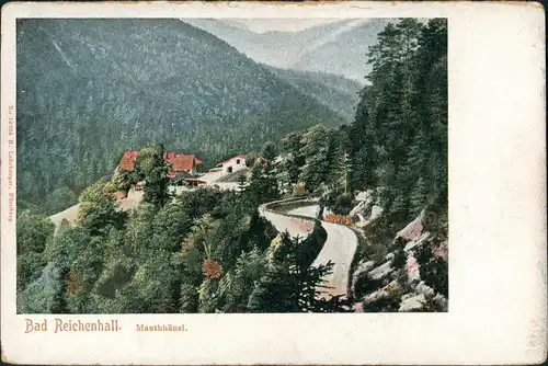 Ansichtskarte Bad Reichenhall Panorama-Ansichten Partie am Mauthäusl 1900