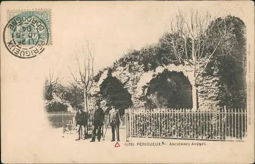 CPA Périgueux ANCIENNES ARĖNES, Ruine Arena 1904