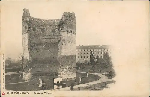 CPA Périgueux Turm Gebäude TOUR DE VÉSONE 1900
