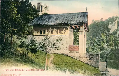 Ansichtskarte Beuron Maurus-Kapelle Partie Gruss aus AK Mauruskapelle 1900