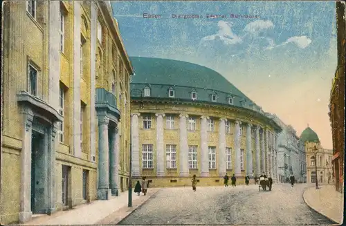 Essen (Ruhr) Strassen Partie "Die größten Essener Bankhäuser", Bank  1910