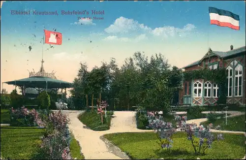 Ansichtskarte Drochtersen Buhrfeinds Hotel 1914