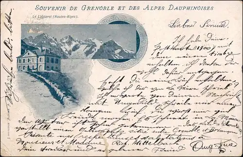CPA Grenoble Graswalde ALPES DAUPHINOISES Gletscher 1900