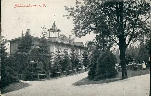 Ansichtskarte Auerbach (Vogtland) Zöbischhaus 1909