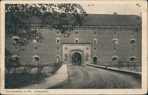 Ansichtskarte Germersheim Ludwigstor 1925