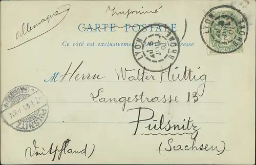 CPA Lyon Rue de la République 1900