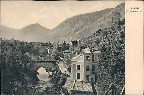 Cartoline Meran Merano Gilfpromenade 1908