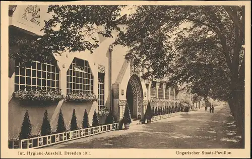 Dresden Internationale Hygiene-Ausstellung Ungarischer Staatspavillon 1911