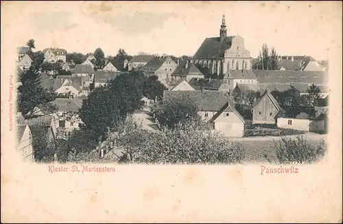 Panschwitz-Kuckau Pančicy-Kukow Straßenpartie und Kloster 1909