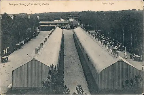 Königsbrück Kinspork Truppenübungsplatz - Baracken Neues Lager 1909