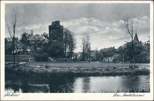 Ansichtskarte Lüchow (Wendland) Straßenpartie am Amtsturm 1937
