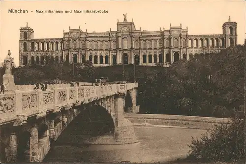 Ansichtskarte Haidhausen-München Maximilianeum - Straße 1912