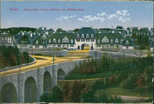 Holthausen-Essen (Ruhr) Magarethe Krupp-Stiftung am Mühlbachtal 1914