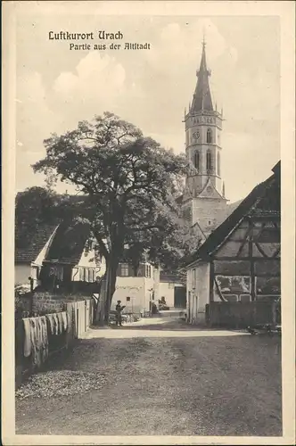 Ansichtskarte Bad Urach Straßenpartie - Altstadt 1926