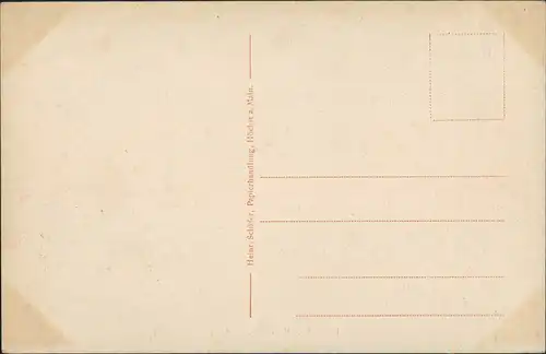 Ansichtskarte Höchst-Frankfurt am Main Bahnhof - Vorplatz 1922