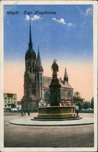 Ansichtskarte Rheydt-Mönchengladbach Evangelische Hauptkirche 1919
