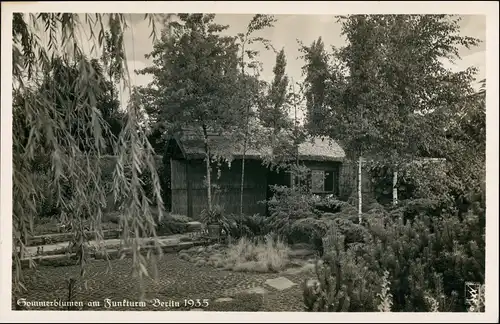 Ansichtskarte Charlottenburg-Berlin Haus Sommerblumen am Funkturm 1935