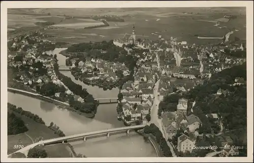 Ansichtskarte Donauwörth Luftbild 1930