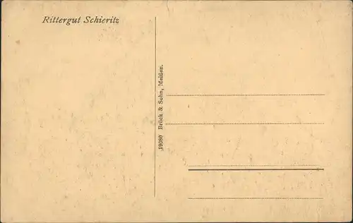 Ansichtskarte Schieritz-Diera-Zehren Rittergut 1914