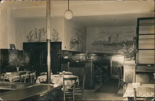 Stettin Szczecin Oder Restaurant Poststraße 21 innen 1939 Privatfoto