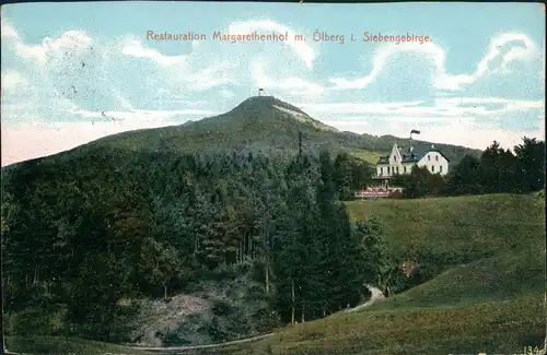 Königswinter Restauration Margarethenhof m. Ölberg i. Siebengebirge 1909