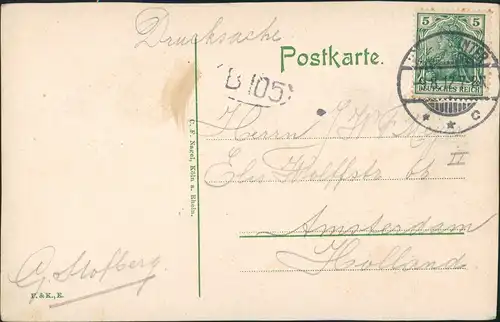 Königswinter Restauration Margarethenhof m. Ölberg i. Siebengebirge 1909