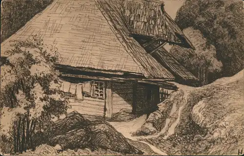 Ansichtskarte Untergriesbach Kohlbacherhütte 1913
