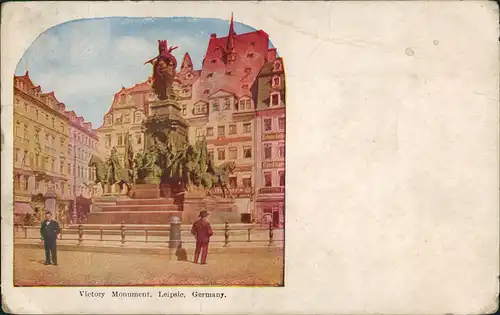 Ansichtskarte Leipzig Viktoria Denkmal 1909