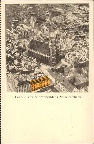 München Luftbild Schwarzwälders Naturweinhaus Hartmannstraße 8 1928