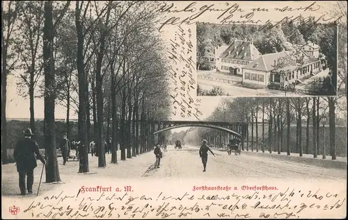 Ansichtskarte Sachsenhausen-Frankfurt am Main Forsthaus, Forsthaustraße 1905