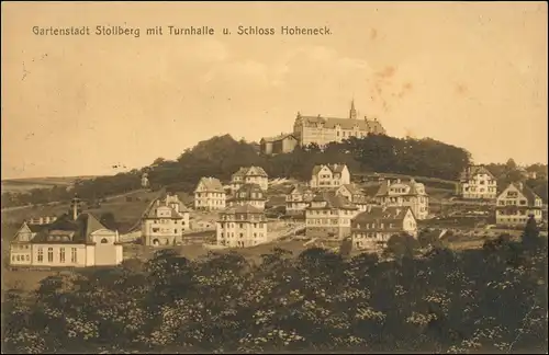 Ansichtskarte Stollberg (Erzgebirge) Stadt, Turnhalle 1913