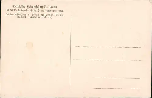 Ansichtskarte Pirna Treppenaufgang - Bürgerhaus 1926