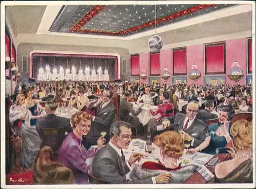 Ansichtskarte Kreuzberg-Berlin Hasenheide - Ballhaus Resi -Innen 1934