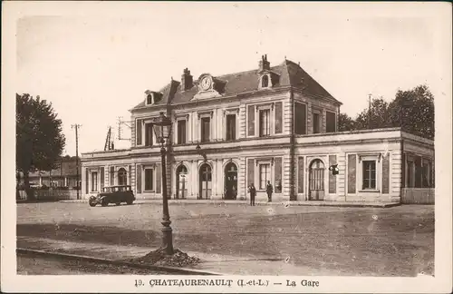 CPA Chateau-Renault Château-Renault Bahnhof 1927