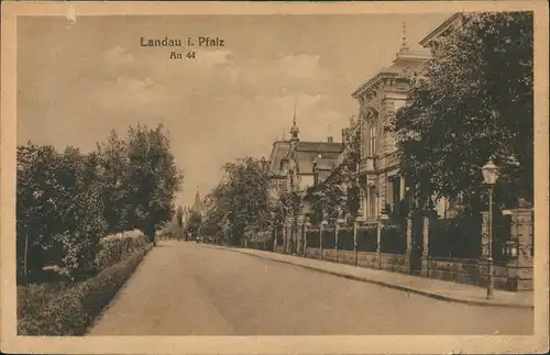 Ansichtskarte Landau in der Pfalz Straße An 44 1923