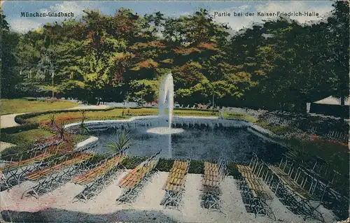 Ansichtskarte Mönchengladbach Partie an der Kaiser Friedrich-Halle 1920