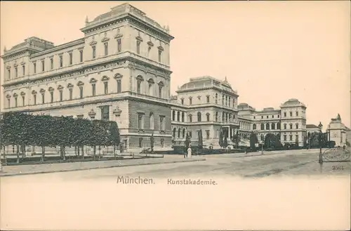 Ansichtskarte München Kunstakademie 1911