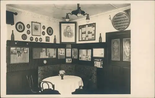 Heidelberg Gasthaus Scheffelhaus-Waldhorn ob der Bruck Innen 1932