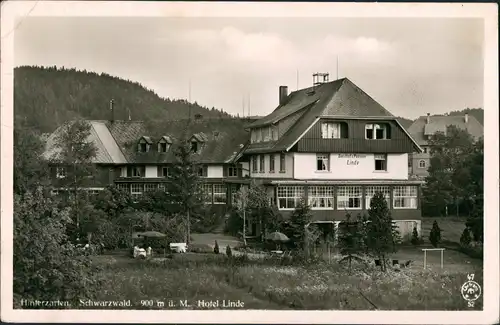 Ansichtskarte Hinterzarten Hotel Linde 1956