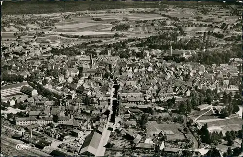 Ansichtskarte Bretten Luftbild 1962