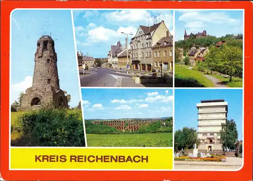 Reichenbach (Vogtland) Kuhbergturm, Netzschkau -   Göltzschtalbrücke 1982