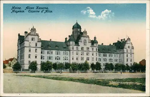 Ansichtskarte Mainz Alicen Kaserne 1919