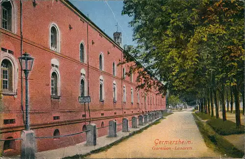 Ansichtskarte Germersheim Garnisions Lazarett 1923