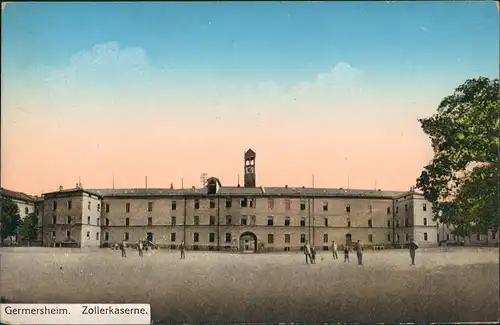 Ansichtskarte Germersheim Zollerkaserne 1922