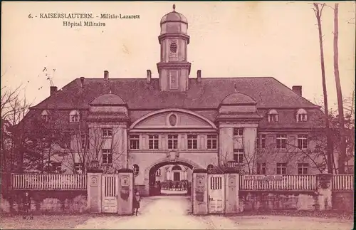 Ansichtskarte Kaiserslautern Militär Lazarett 1923