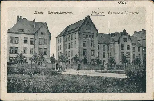 Ansichtskarte Mainz Elisabethkaserne 1926