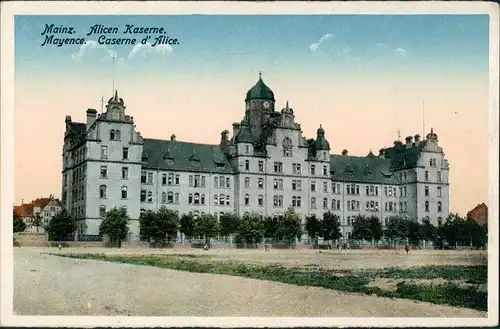 Ansichtskarte Mainz Alicen Kaserne 1918