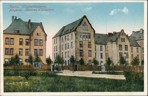 Ansichtskarte Mainz Elisabethkaserne - Straße 1922